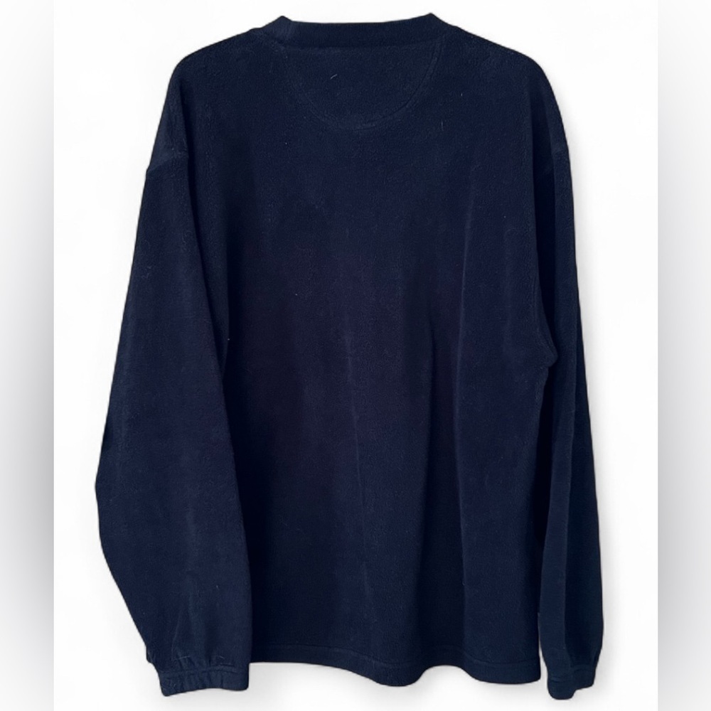 Men’s Fila Black Fuzzy Fleece Sweatshirt with Logo/Medium - Picture 3 of 4